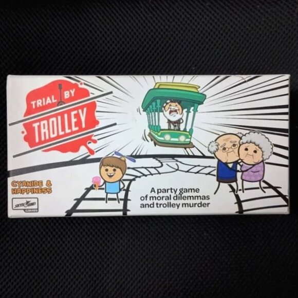 Trial by Trolley by Cyanide & Happiness Party Board Game with Modifier Pack - Picture 7 of 12